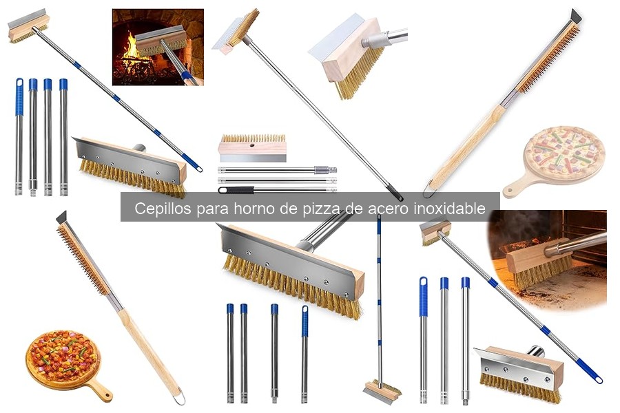 Cómo usar un cepillo de acero inoxidable para horno de pizza
