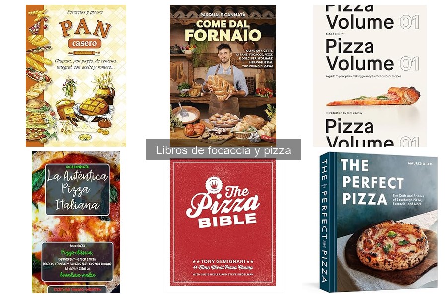 Comparativa de Libros de Recetas de Pizza y Focaccia