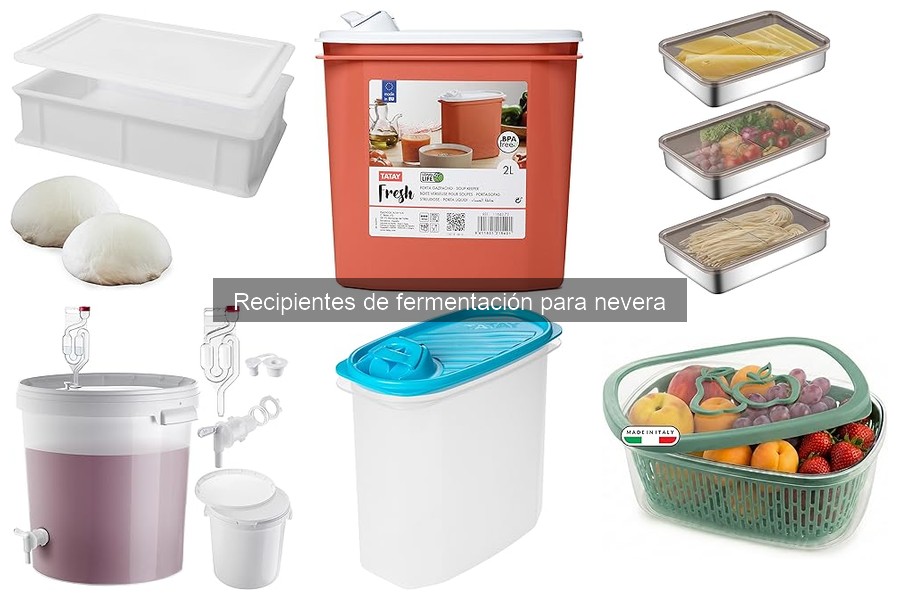Comparativa de recipientes de fermentación para nevera