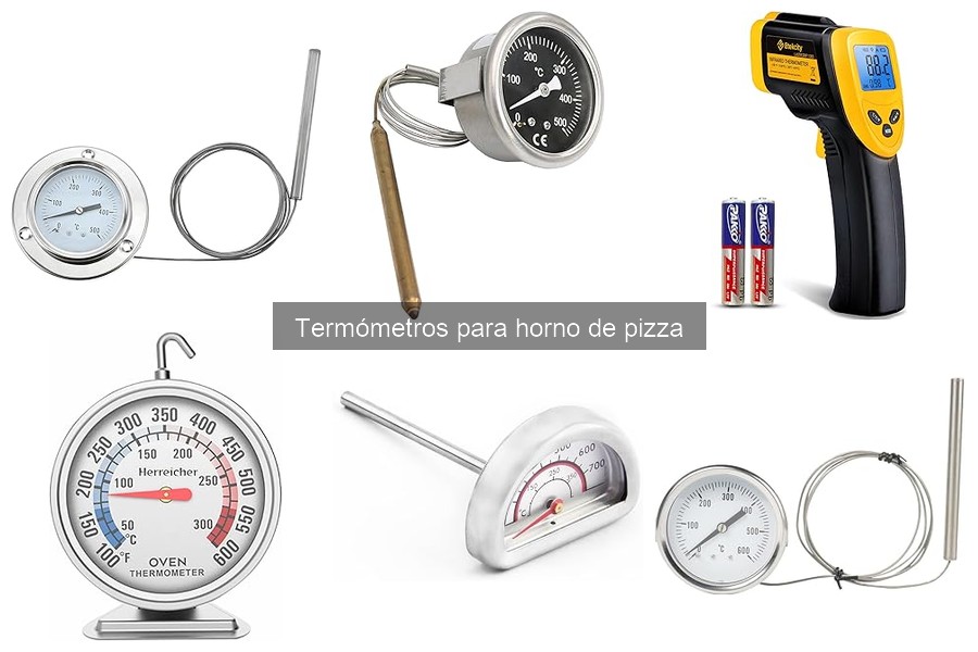 Comparativa de termómetros digitales y analógicos para horno de pizza