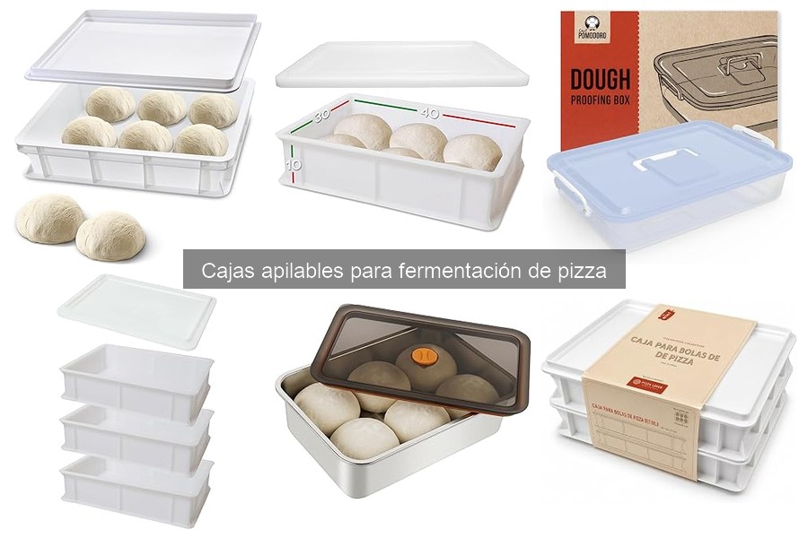 Dónde comprar cajas apilables para fermentación de pizza