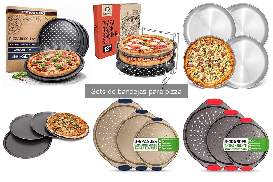 Experiencias de usuarios con sets de bandejas para pizza