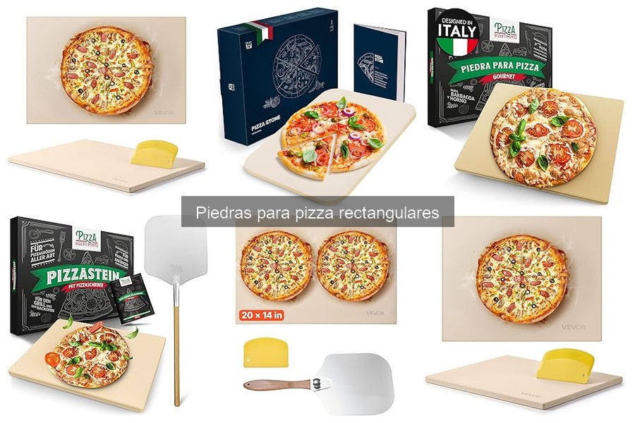 Mantenimiento y limpieza de la piedra para pizza rectangular