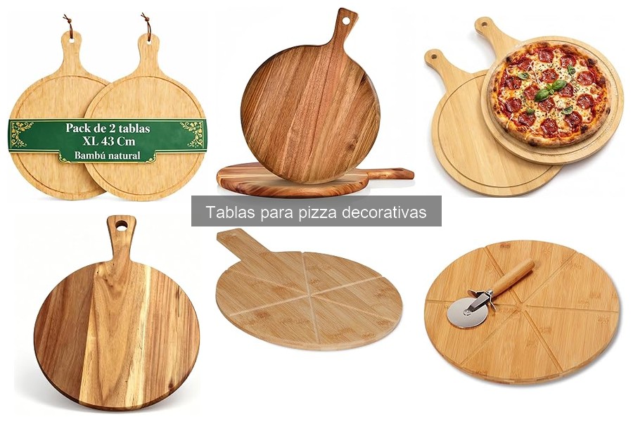 Tipos de Tablas para Pizza Decorativas y Sus Usos